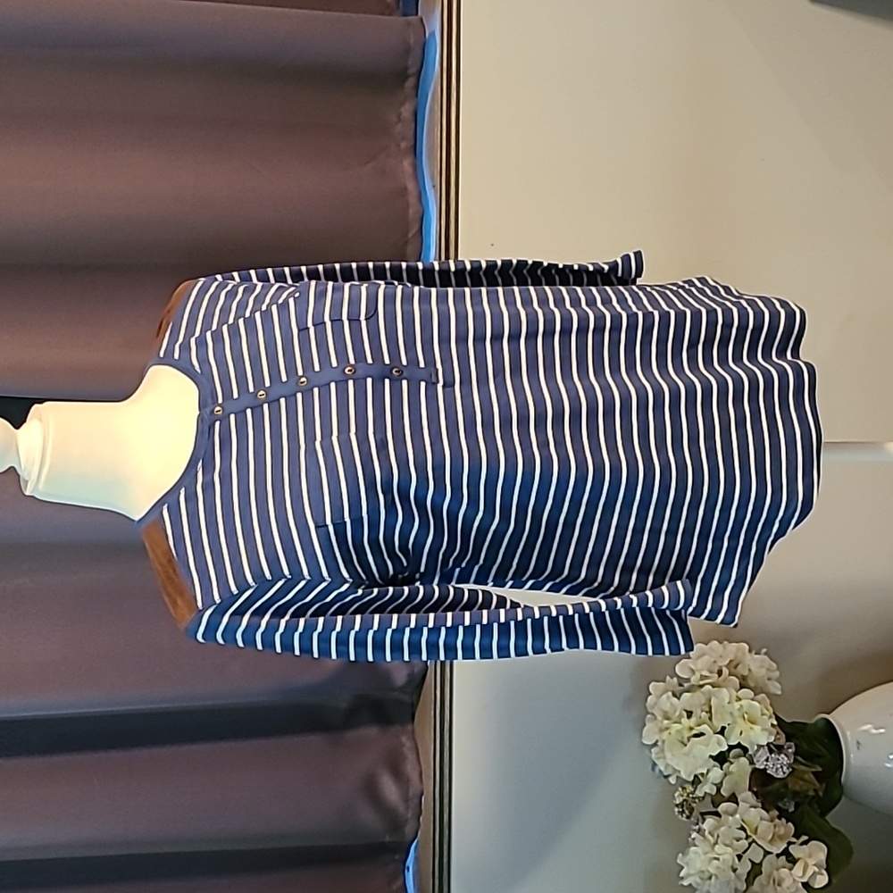 Chaps Striped Top - Ladies Large